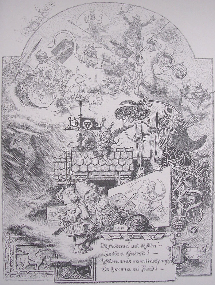 "Die Modernen und die Alten", H. Vogel, 1895